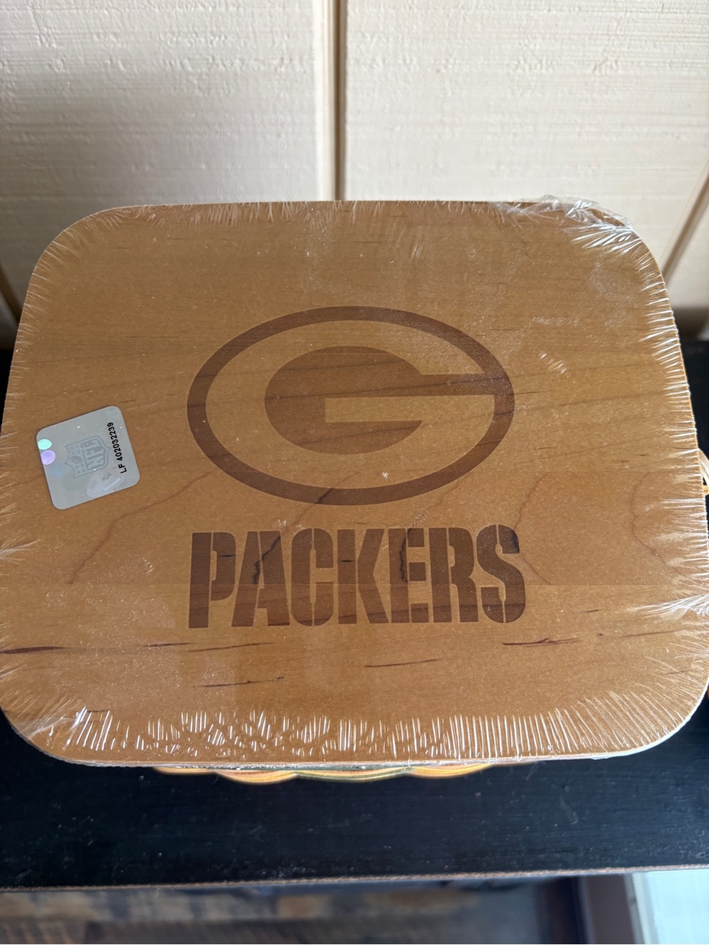 Longaberger Green Bay Packers TV Time Basket